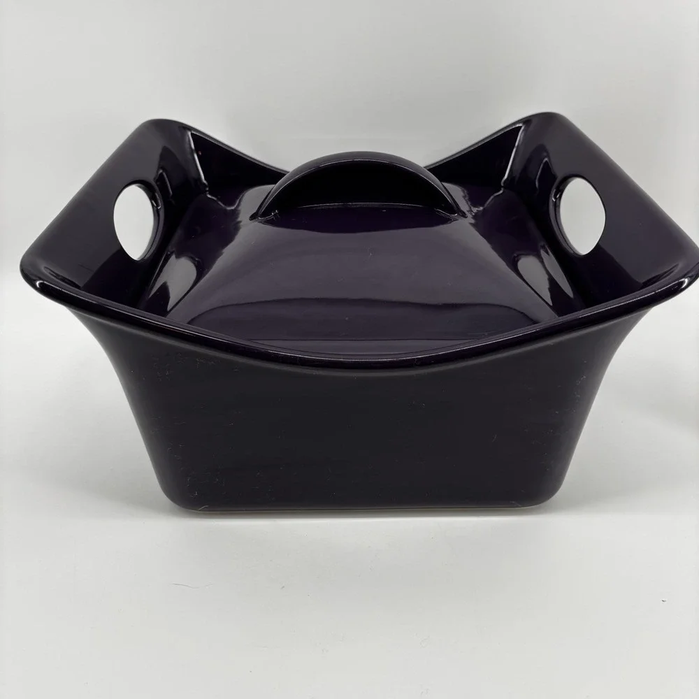 Rachael Ray Purple 3.5 QT Quart Square Casserole Baking Dish With Lid